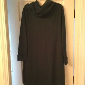 Hunter green sweater dress